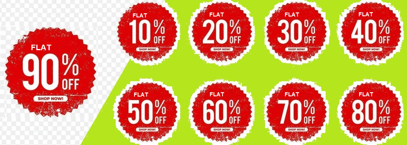 Flat 10% to 90% Off